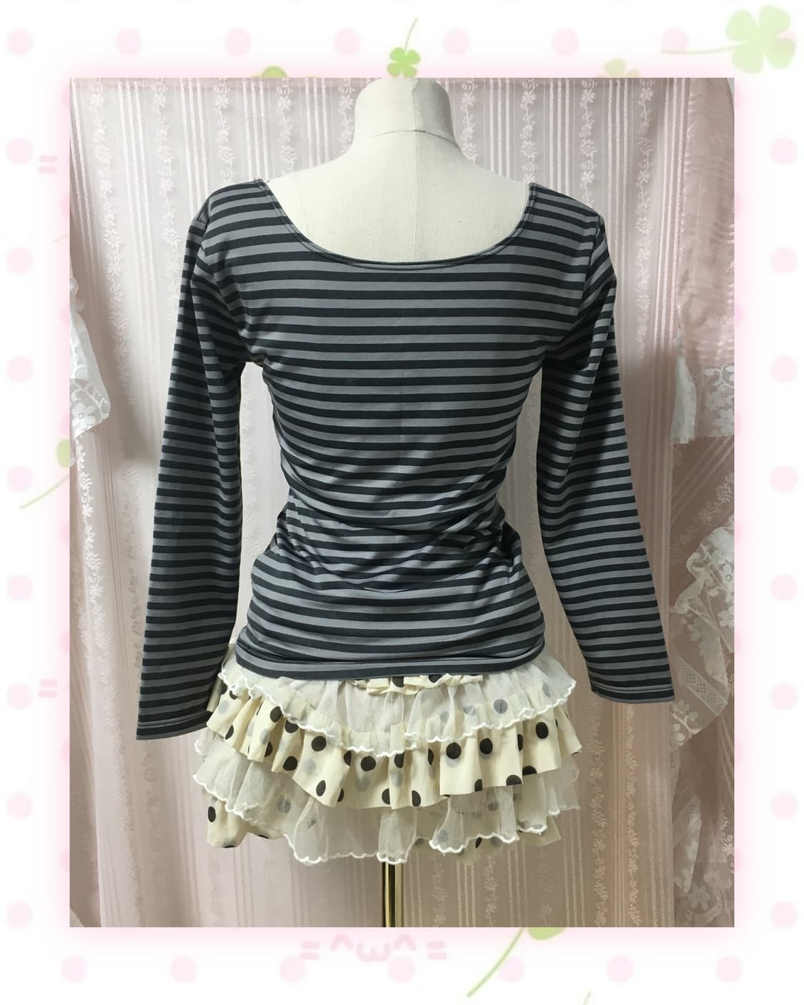 헬로키티 스트라이프 슬리브 상품이미지3