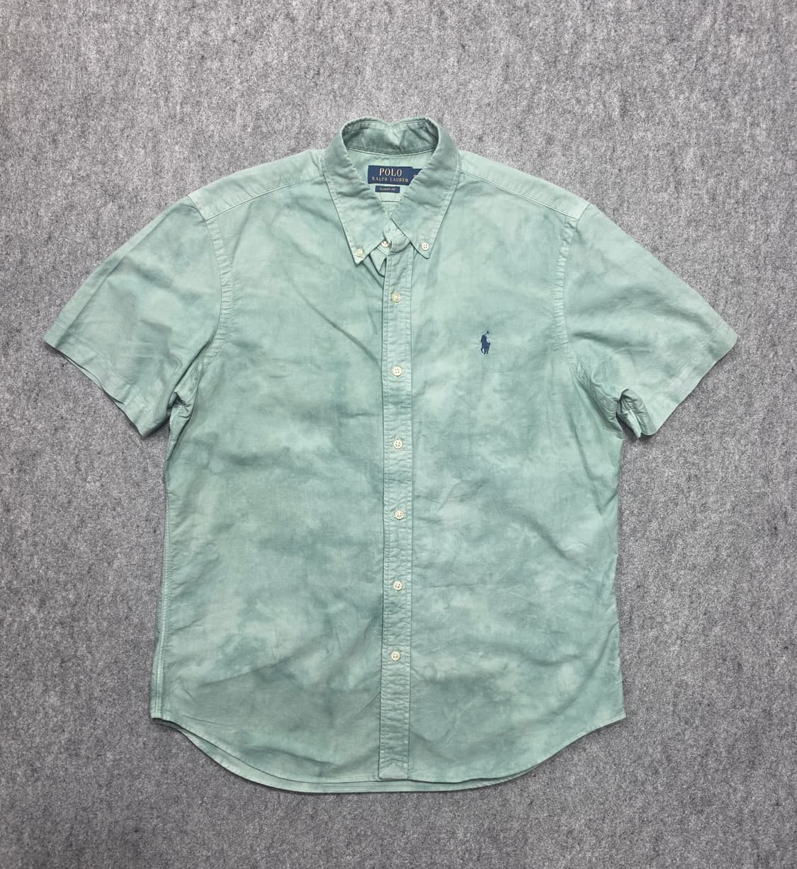 폴로 랄프로렌 타이다이 클래식핏 큐알택 옥스포드 반팔셔츠 M 상품이미지1