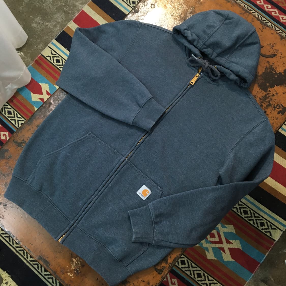 칼하트 네이비 그레이 기모 집업 후디 남성 105 사이즈 상품이미지2