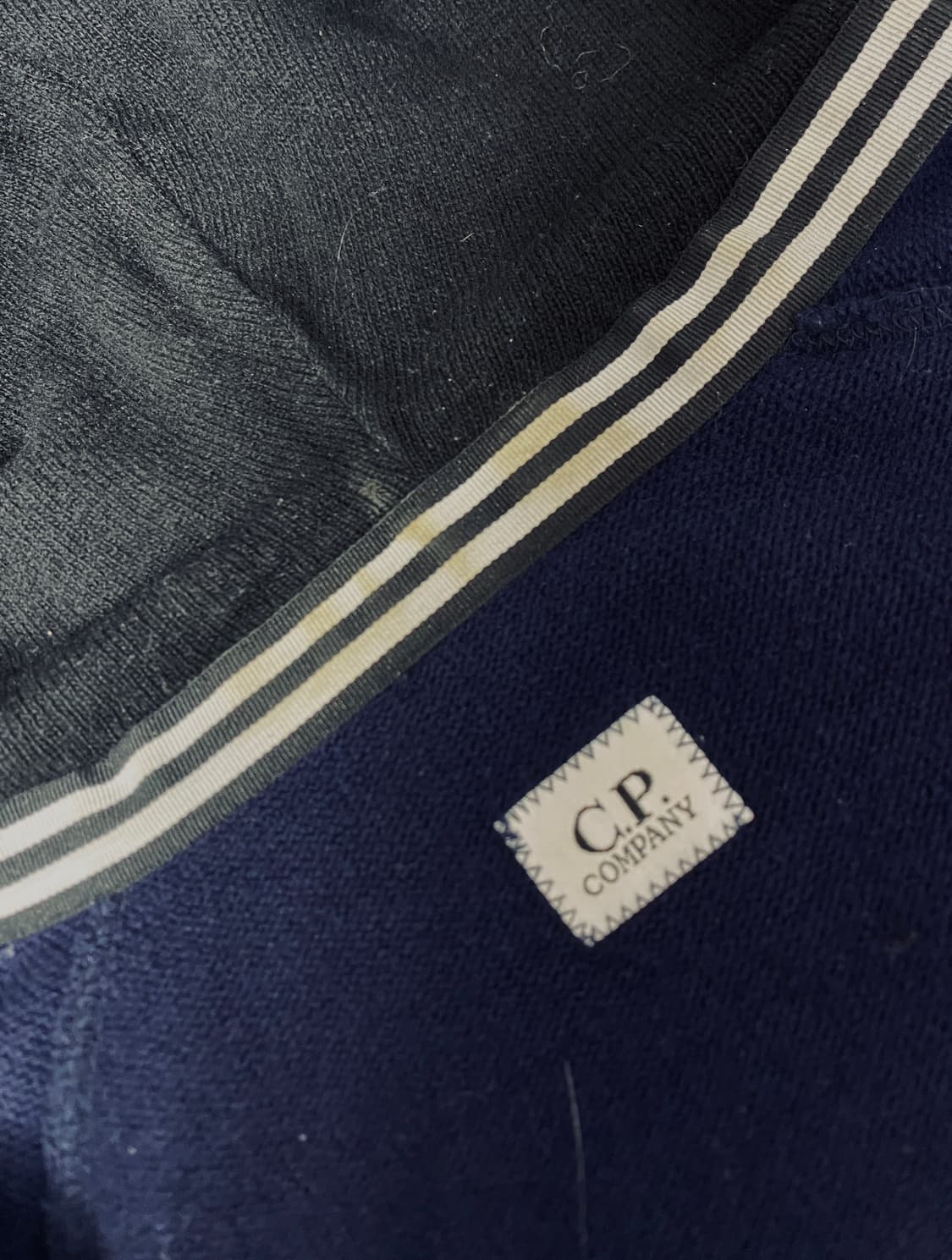 cp컴퍼니 고글 니트 후드 집업 네이비 105사이즈 상품이미지10