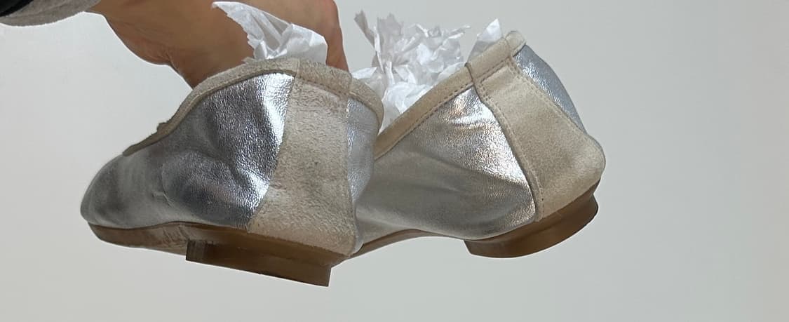 흐꺙 하모니 플랫슈즈 실버 상품이미지4