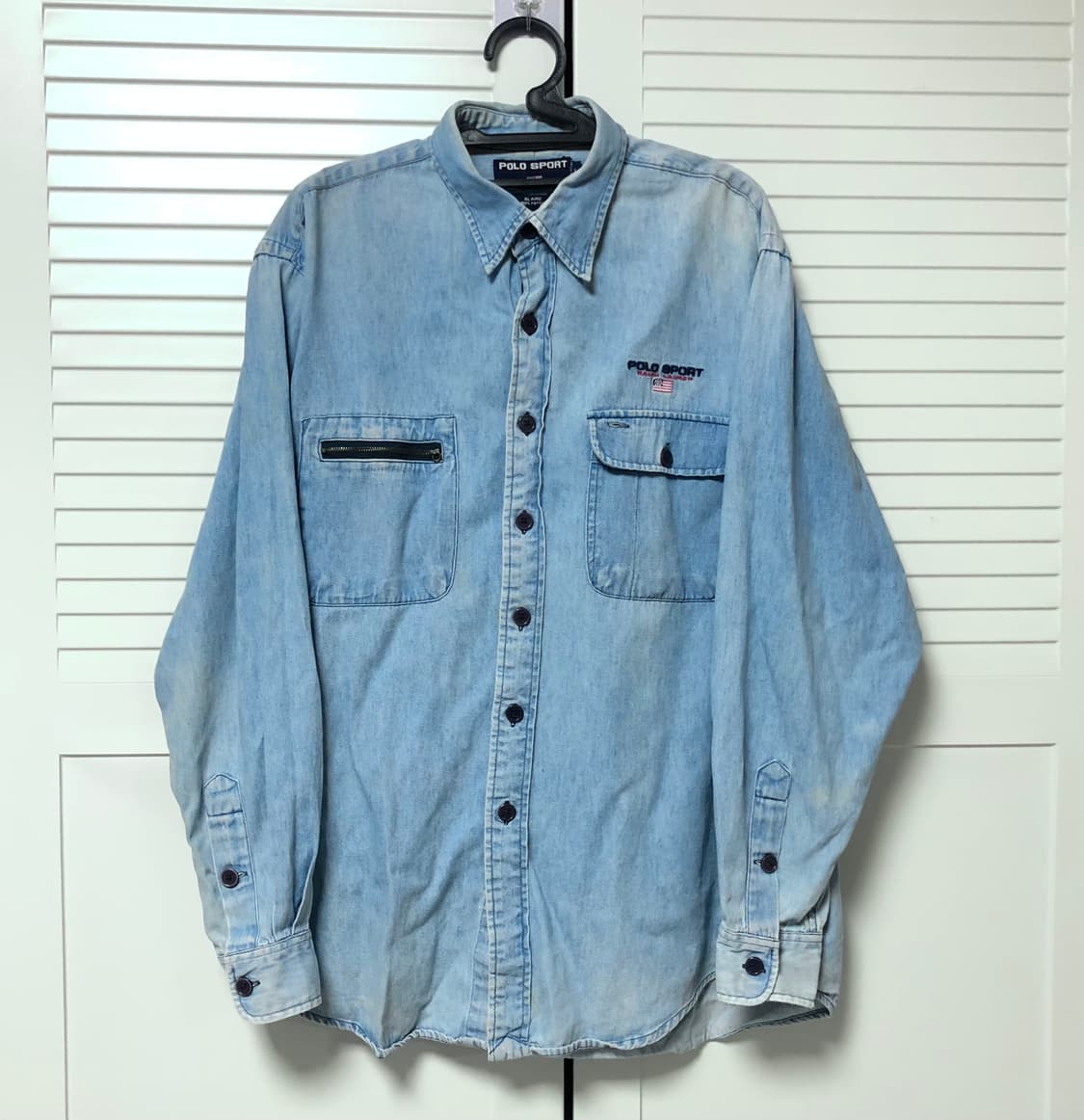 폴로스포츠 데님셔츠 90s 빈티지 랄프로렌 희귀 셔츠 폴로 상품이미지1