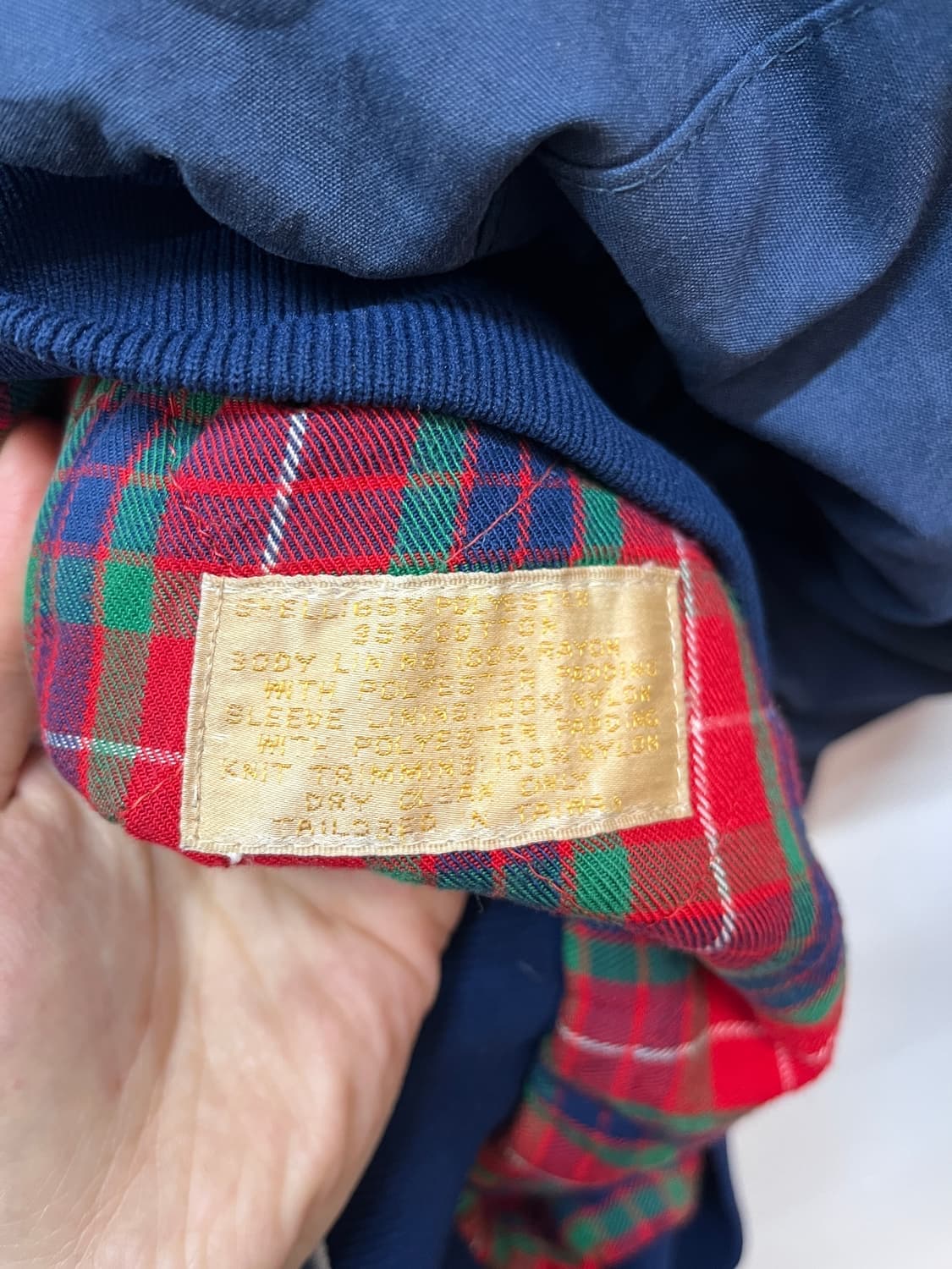 바라쿠타 Baracuta 해링턴 자켓 by VAN HEUSEN 네이비 상품이미지8