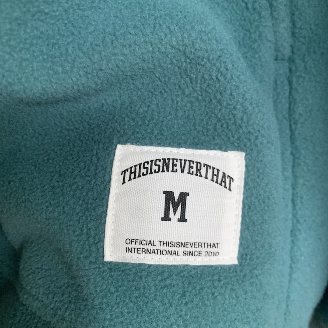 디스이즈네버댓 플리스 후드 풀오버 그린 M 상품이미지3