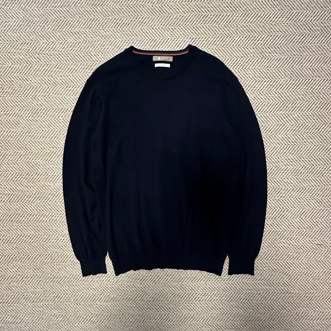 NANO UNIVERSE knit sweater navy 상품이미지1