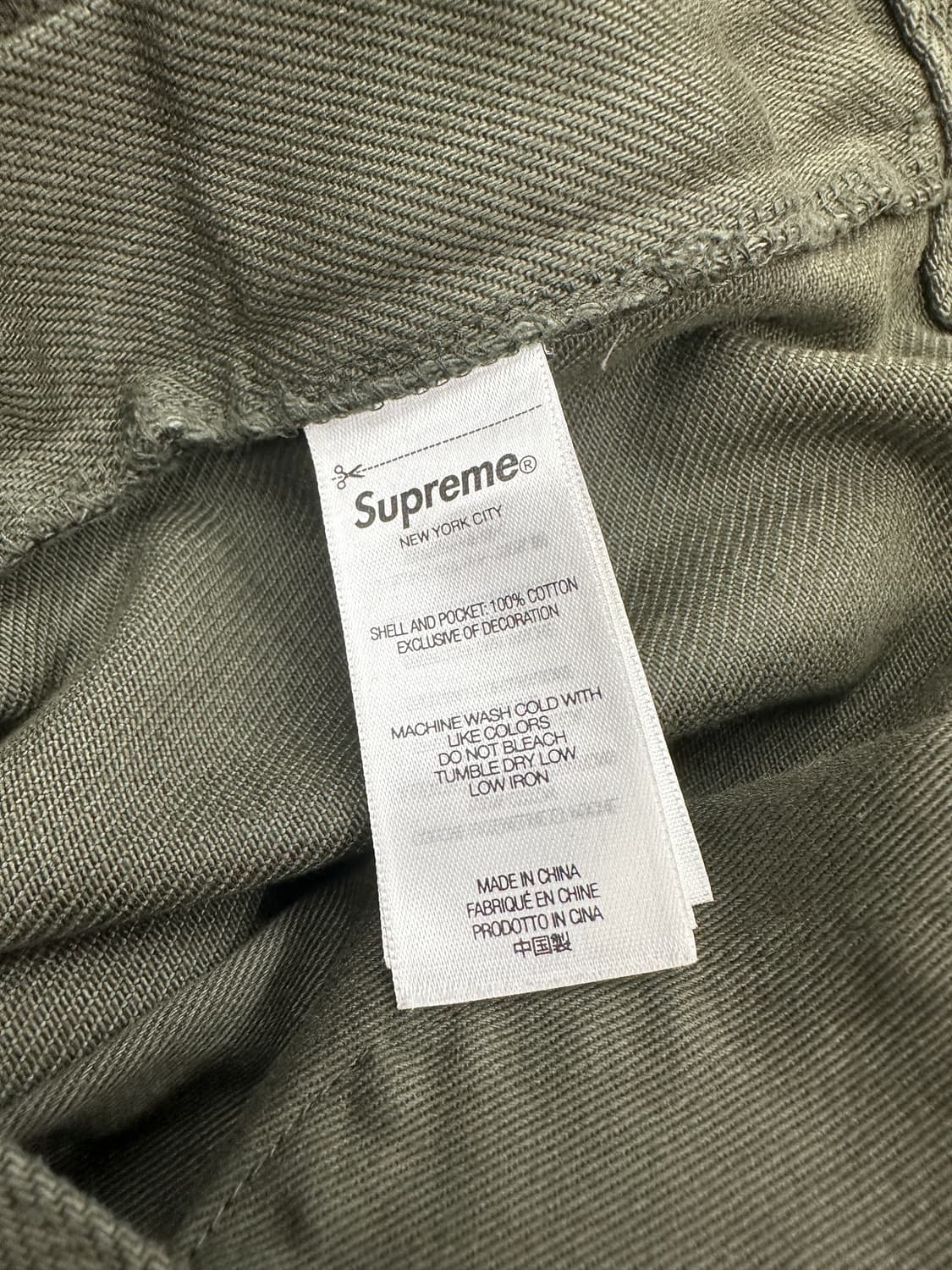 Supreme Baggy Jeans Olive 36 상품이미지9