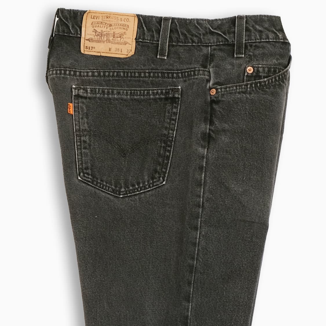 리바이스 517 오렌지탭 흑청 블랙진 90s USA OR51738121 상품이미지5