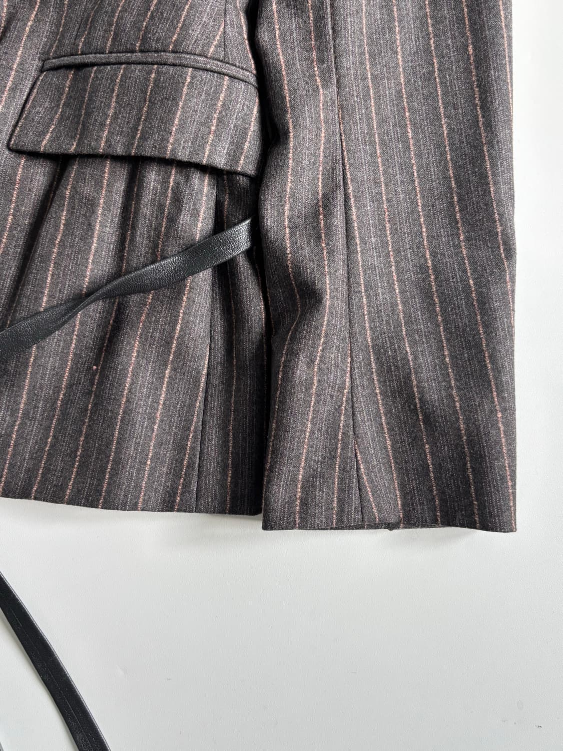 Max Mara 막스마라 차콜 스트라이프 블레이저 상품이미지9