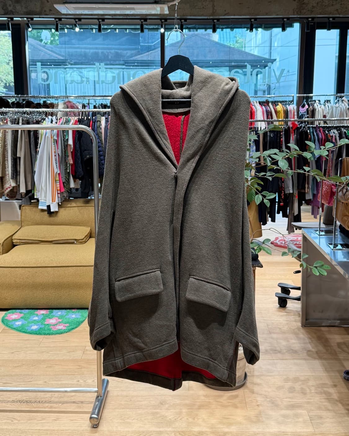 y’s 브라운 20AW 돌먼 슬리브 포켓 후디 자켓 상품이미지1