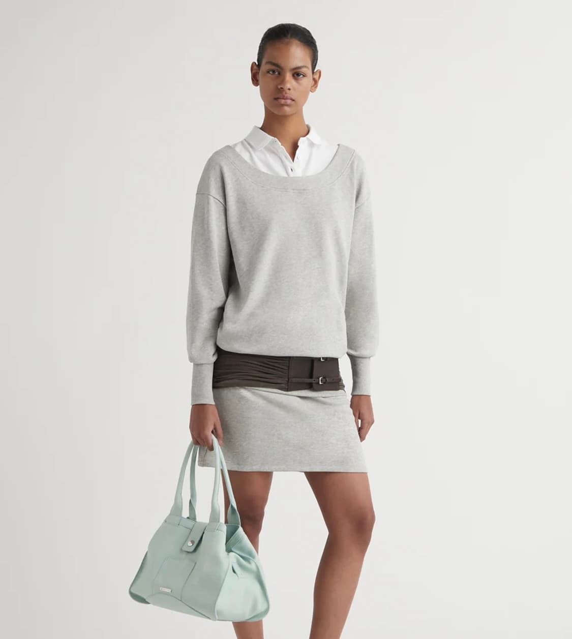 [36,38]팔로마울 BELDA 드레스/그레이 상품이미지1