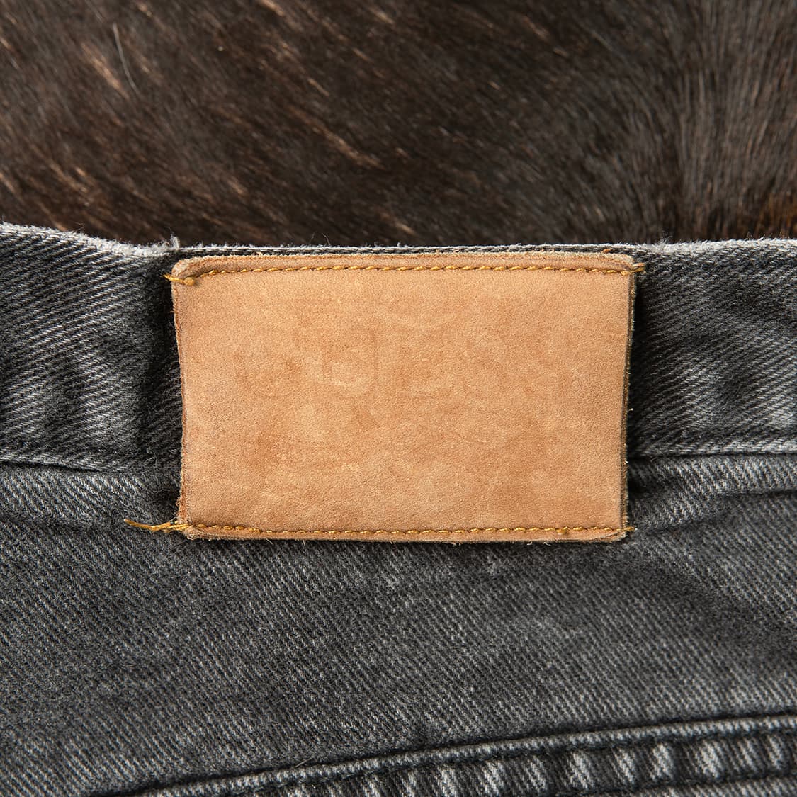 [36] 90s 게스 USA 메이드 릴렉스드 테이퍼드 데님팬츠 그레이  상품이미지6