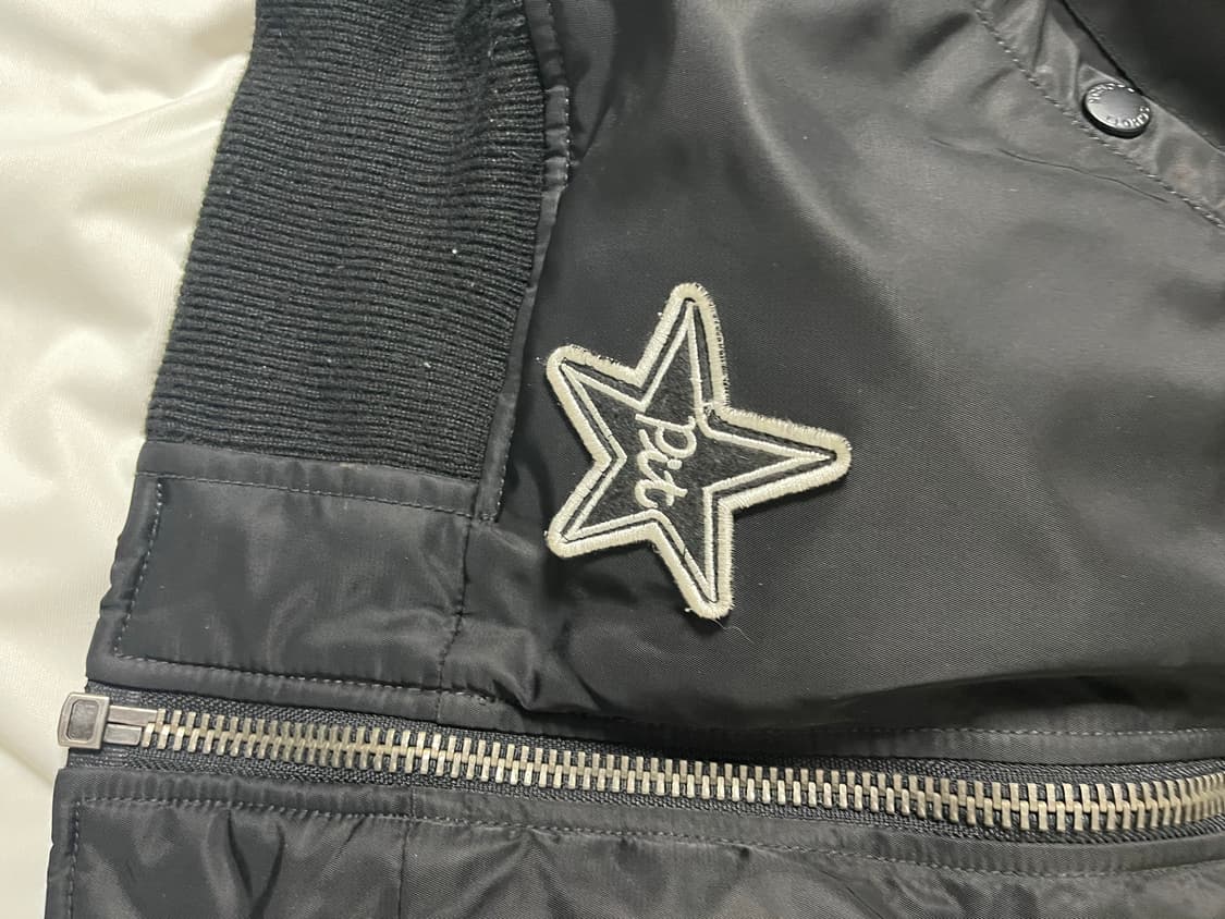 Schott 쇼트 패치워크 MA-1 플라이트 자켓 (S) 상품이미지4