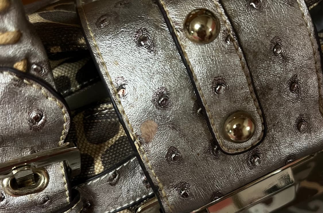 갸루 y2k 호피 숄더백 상품이미지5