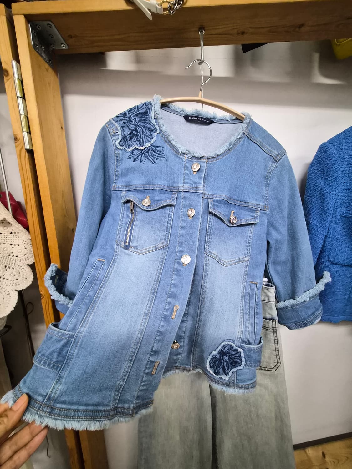 샤트렌 스판 데님자켓 상품이미지4