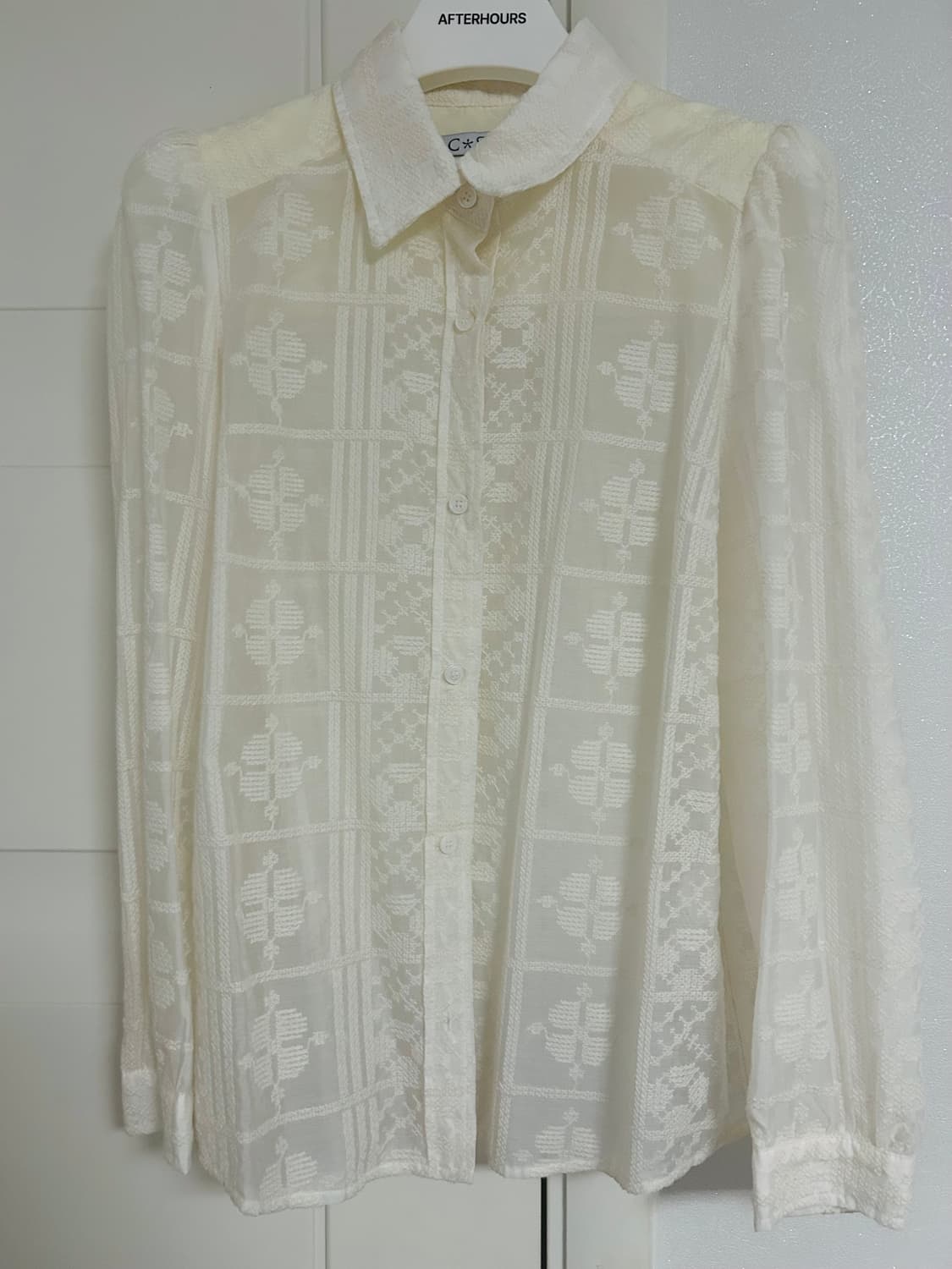 Cosmoss puff lace shirt 상품이미지5