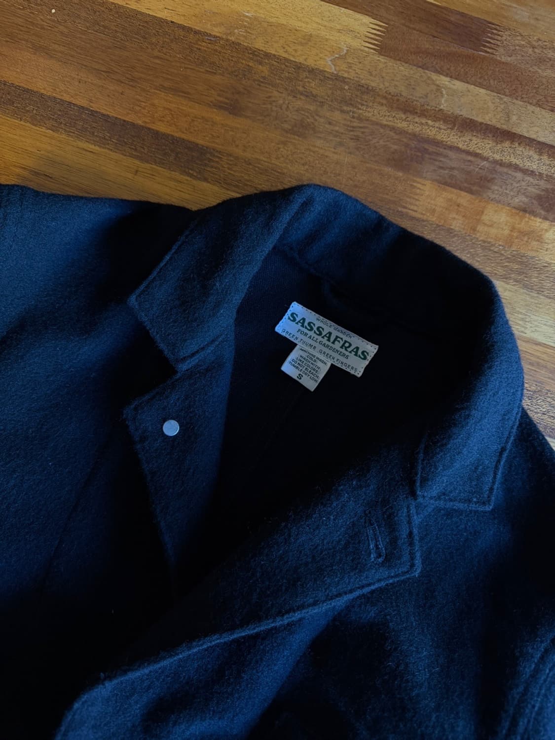 사사프라스 헤비멜톤울 코트 100 상품이미지6