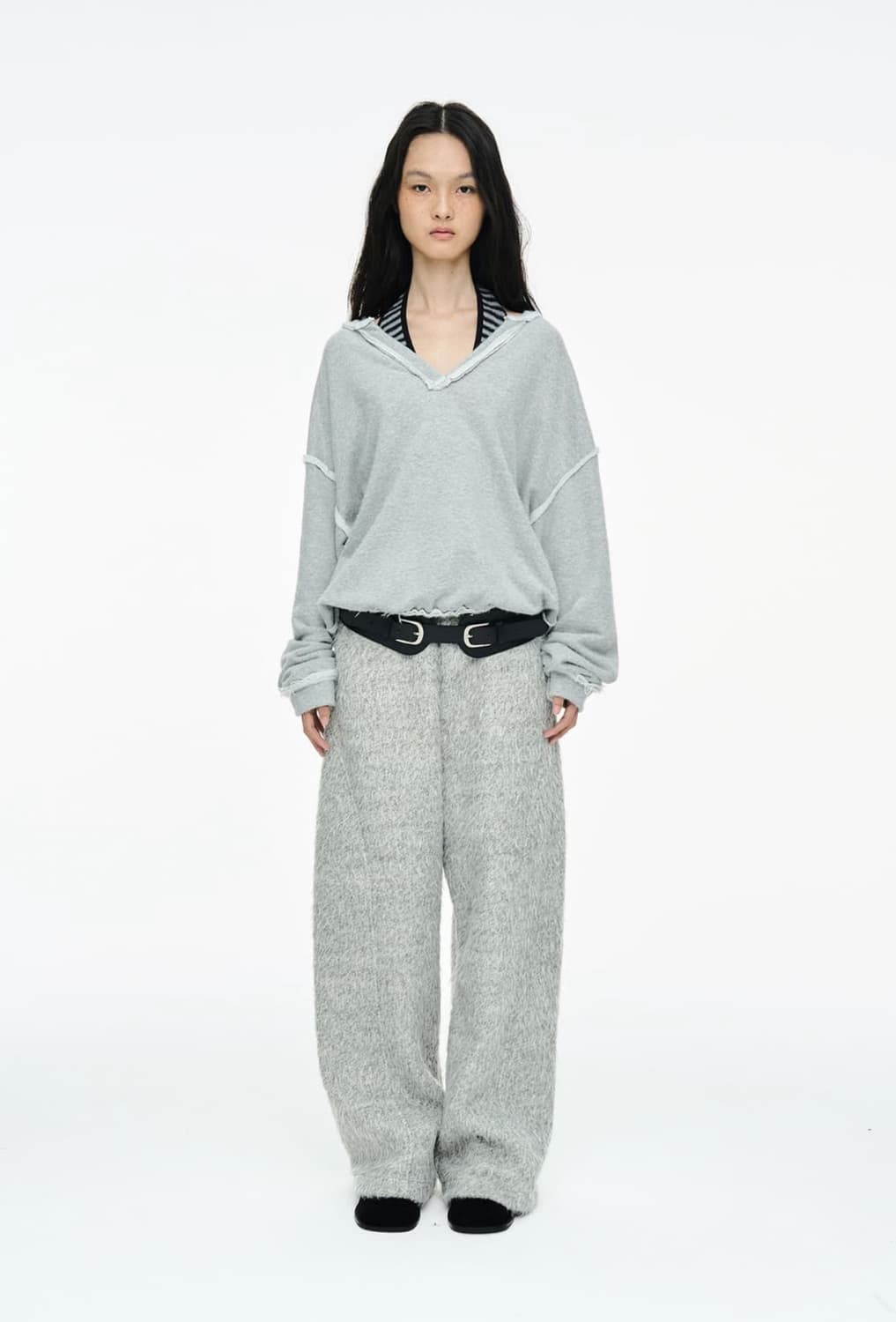 구해요 Cerric hairy wide pants 상품이미지1