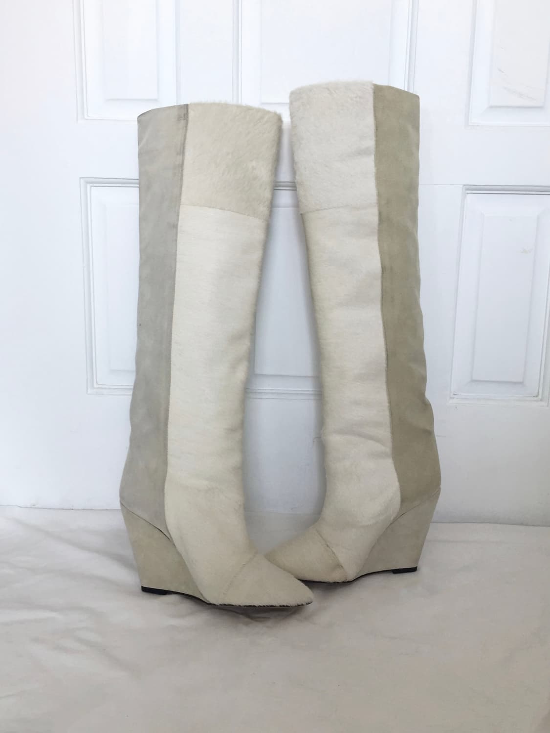 Rare Pony Hair Sheila Wedge Boots 상품이미지3
