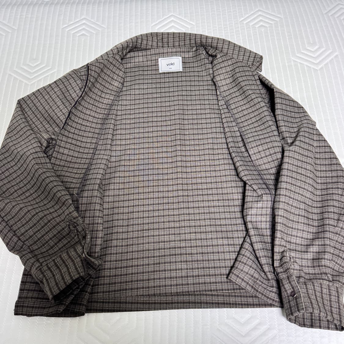 브라운 체크 자켓 상품이미지2