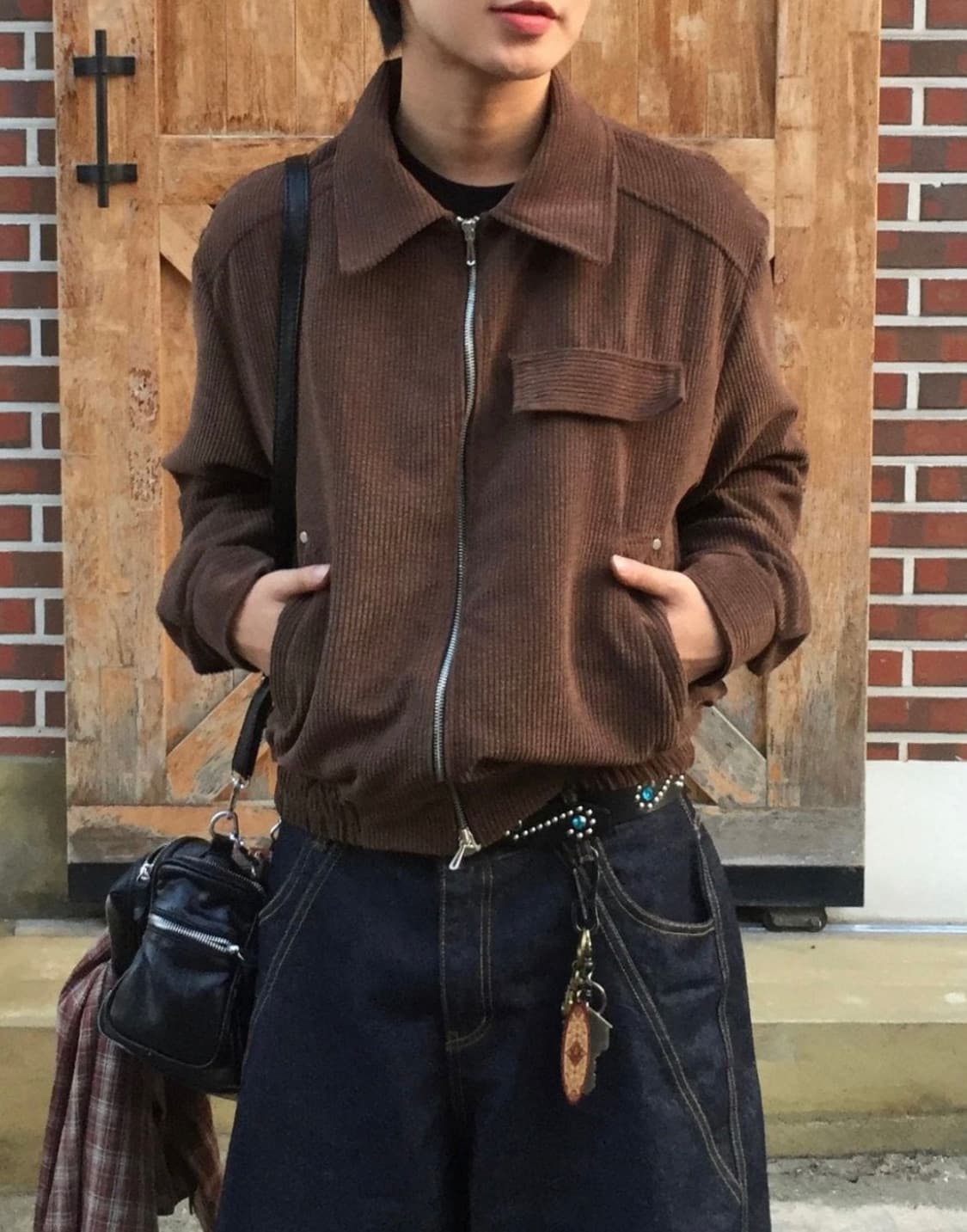 단 스튜디오 오번 코듀로이 크롭 자켓 상품이미지1