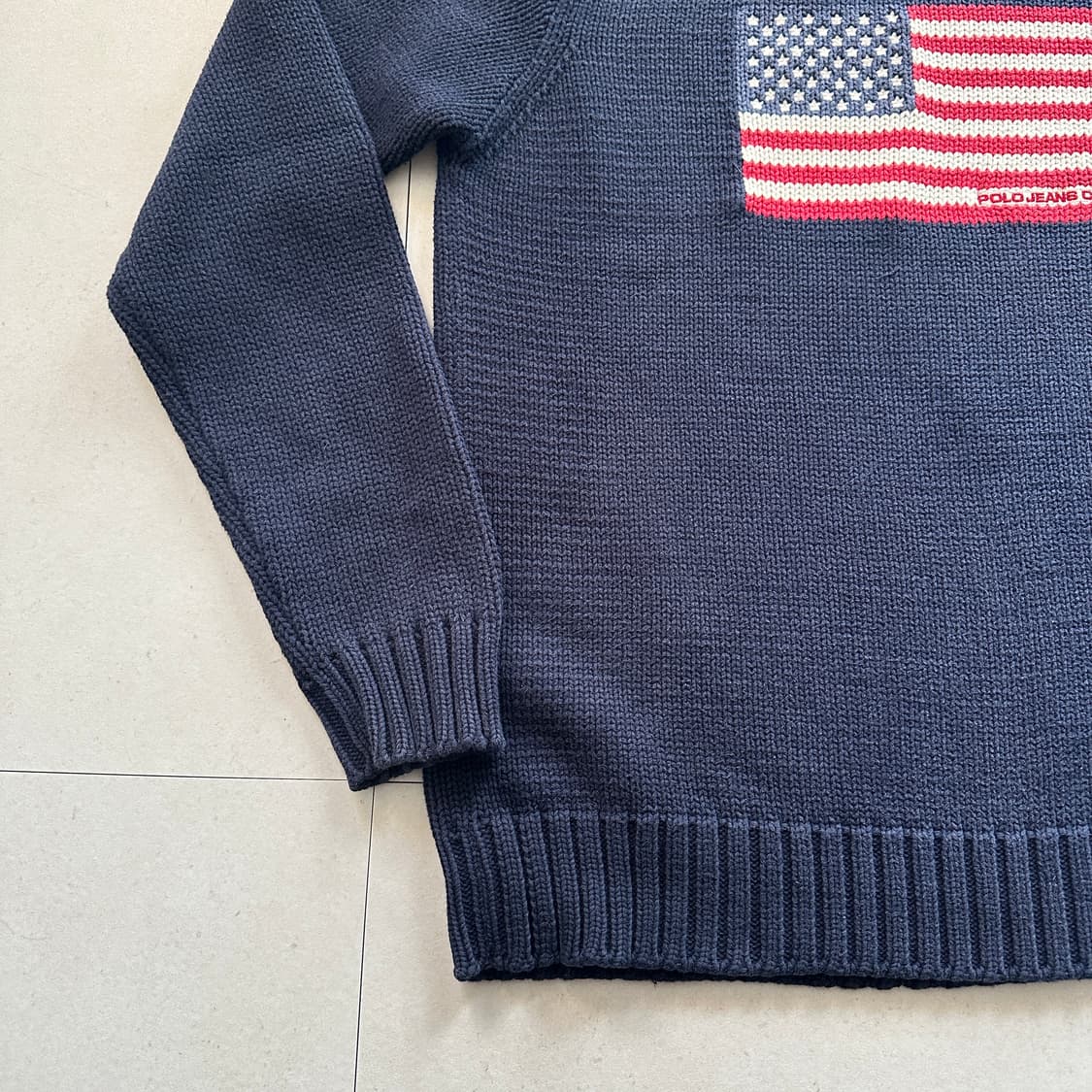 90s 폴로 진스 미국 성조기 니트 상품이미지5