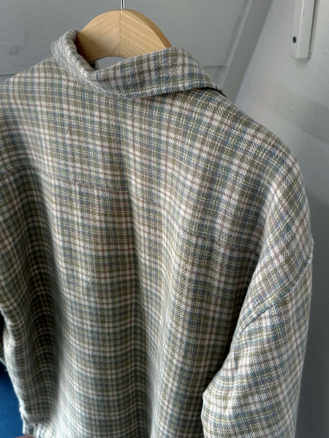 Inner padded woven check work shirket 상품이미지7