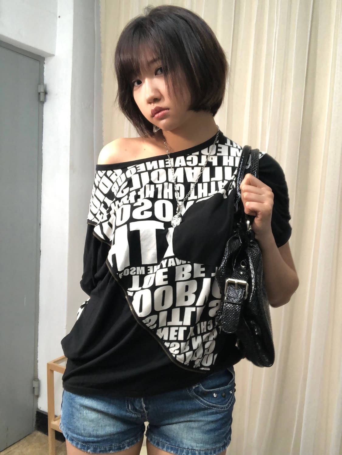  VTG 레터링 그래픽 반팔 티셔츠 상품이미지1