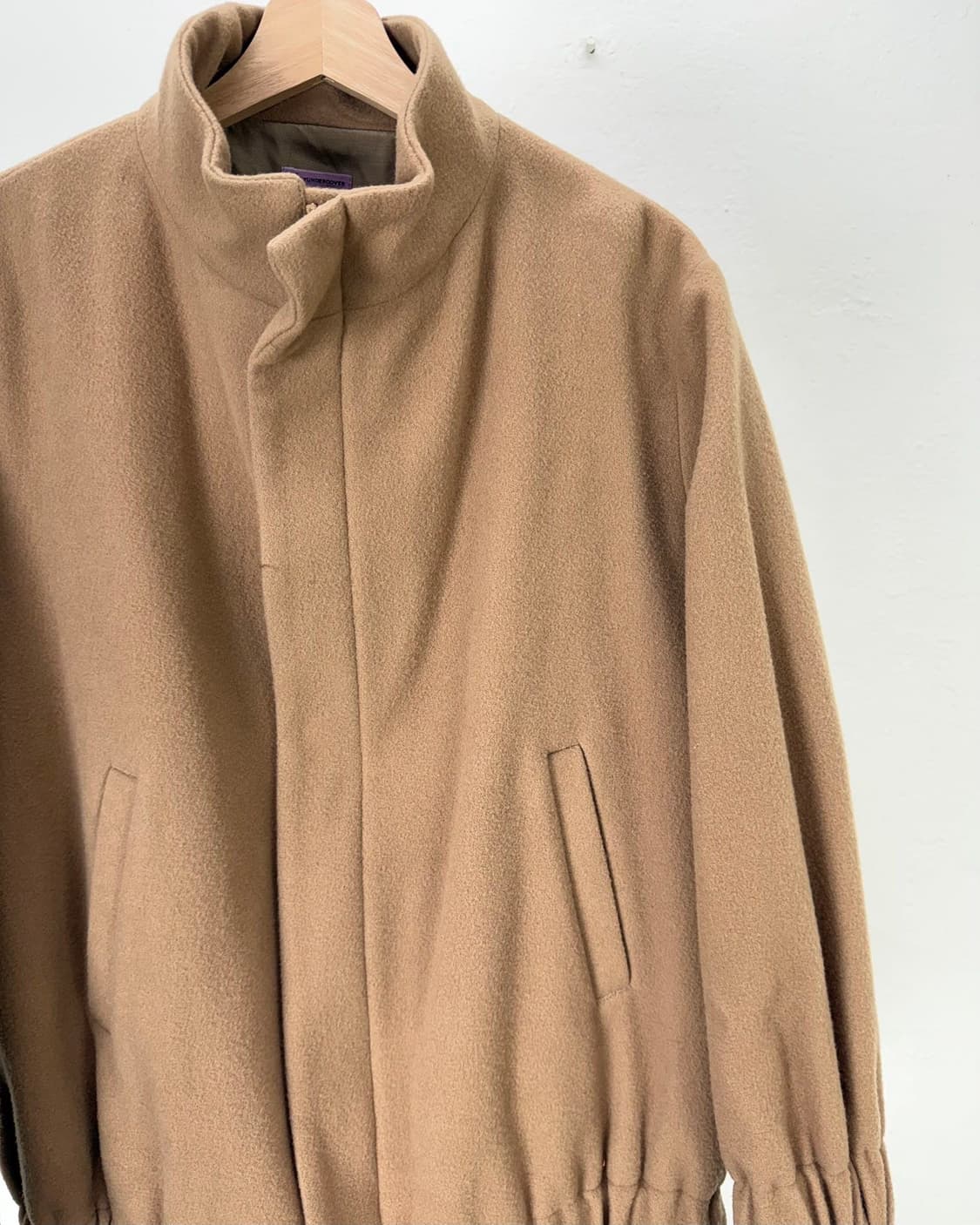 언더커버 수 카멜 브라운 니팅 레이어 투웨이 울 자켓 상품이미지3