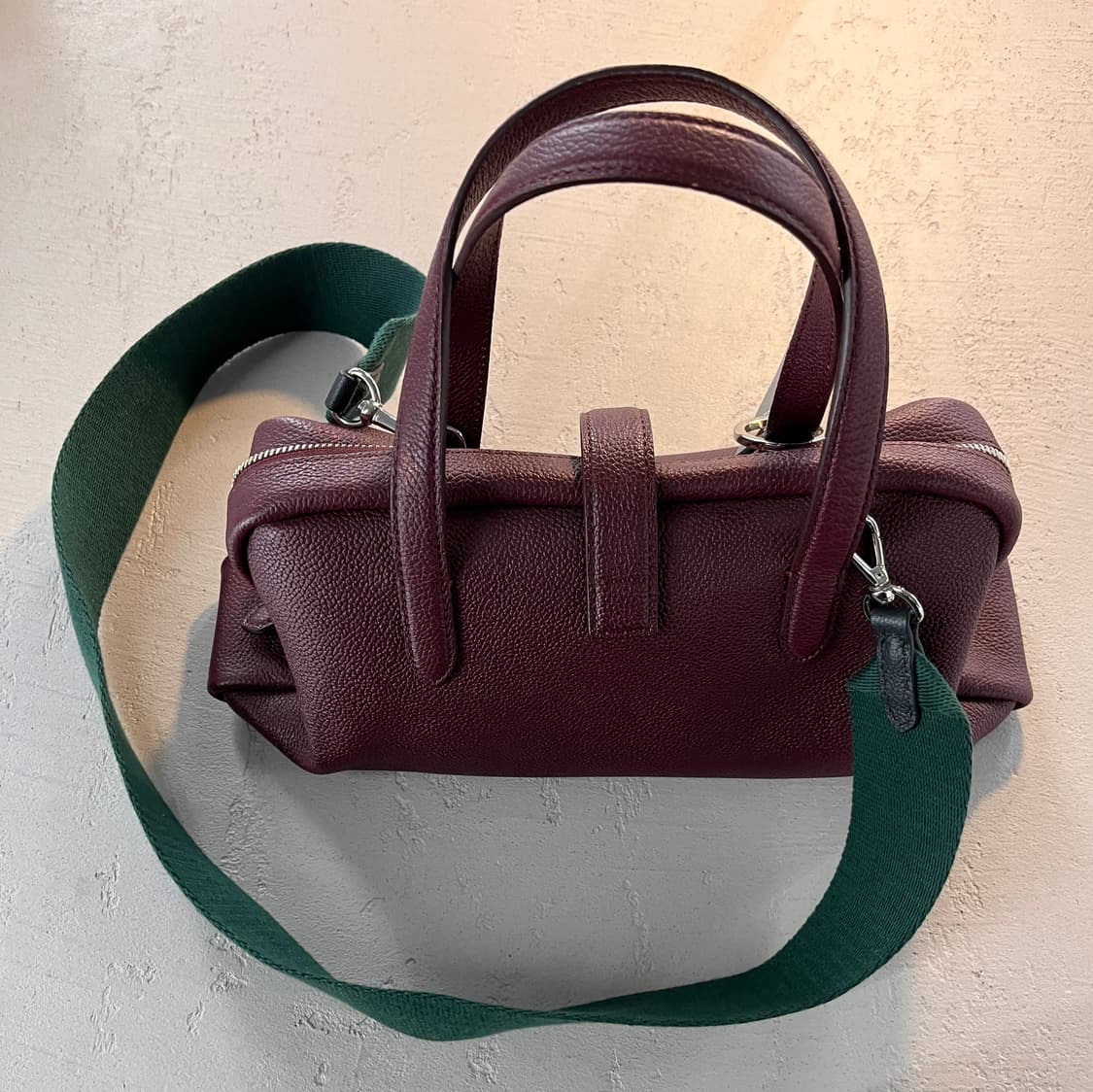 분크 토크 토트백 스몰 버건디 새상품급 상품이미지2