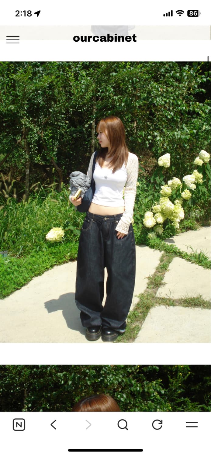 아워캐비넷 생지 데님 상품이미지1