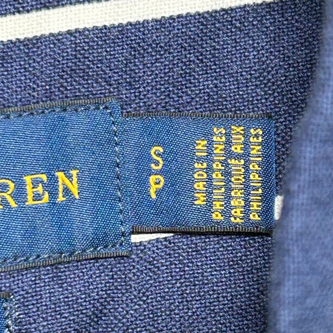 RALPH LAUREN 네이비 스트라이프 블루 셔츠 S 상품이미지7