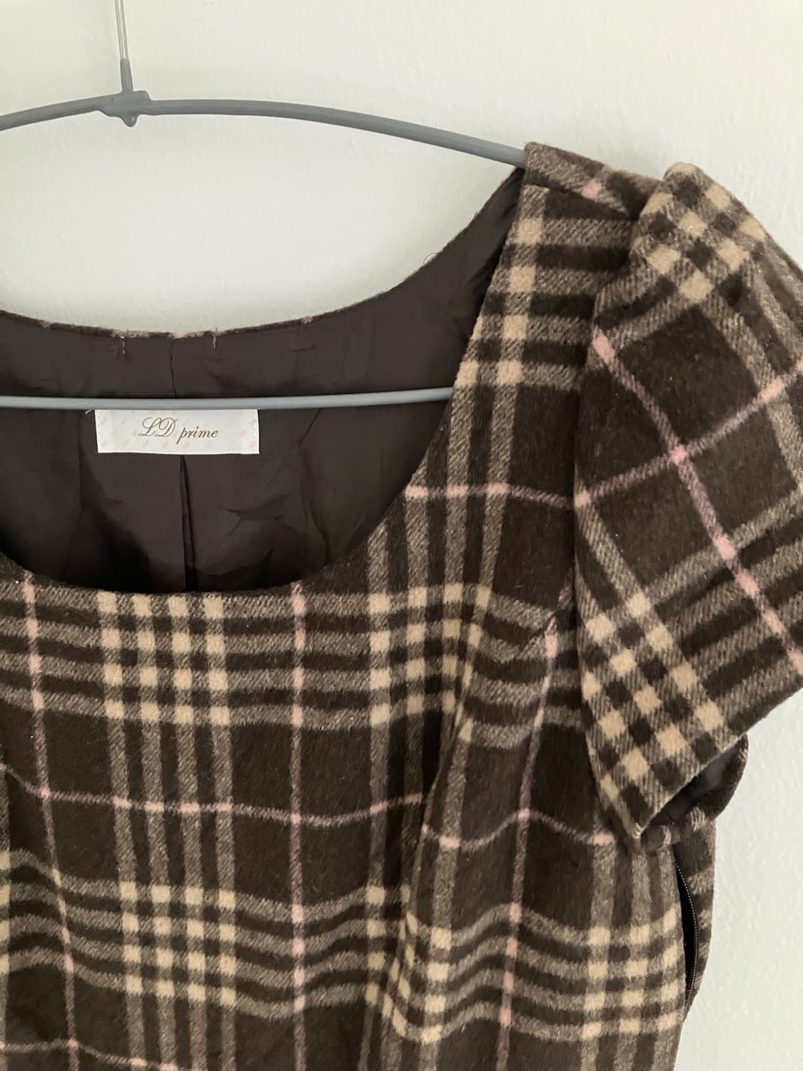 브라운 핑크 원피스 상품이미지3