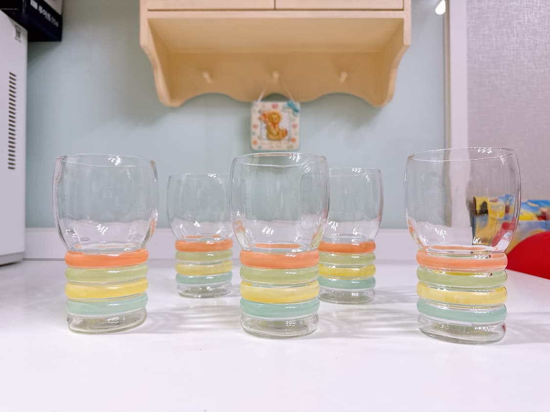 맥베스에반스 파스텔 유리컵 상품이미지1