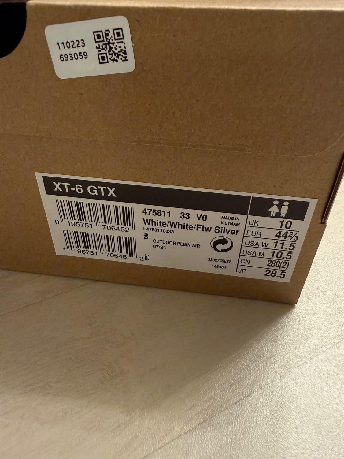 살로몬 xt-6 gtx 고어텍스 화이트 상품이미지6