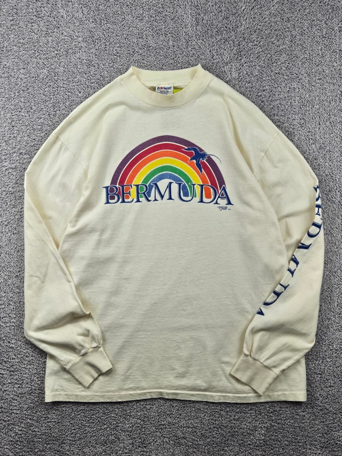 1983 USA 헤인즈 싱글스티치 롱슬리브 긴팔티셔츠 (XL)/11798 상품이미지2