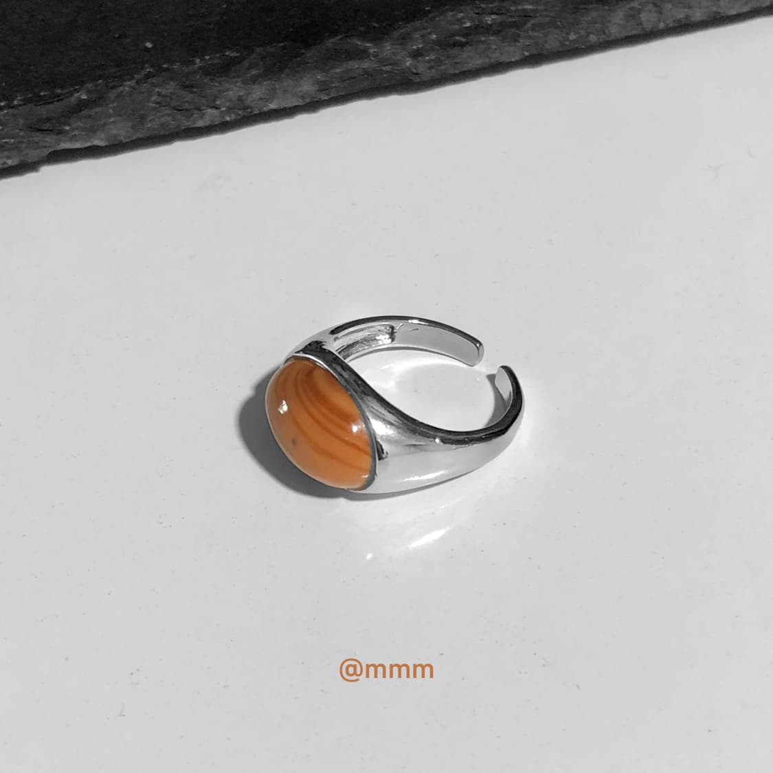 (Unisex) 머드원석 스톤 반지 오픈링 상품이미지2