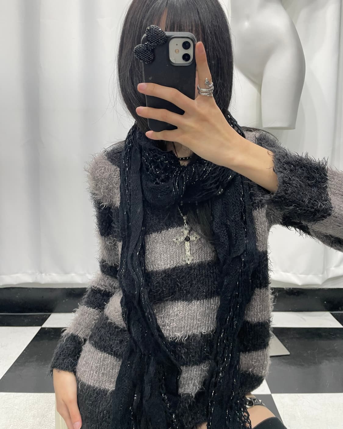 🎸블랙 메쉬 스카프🎸 상품이미지2