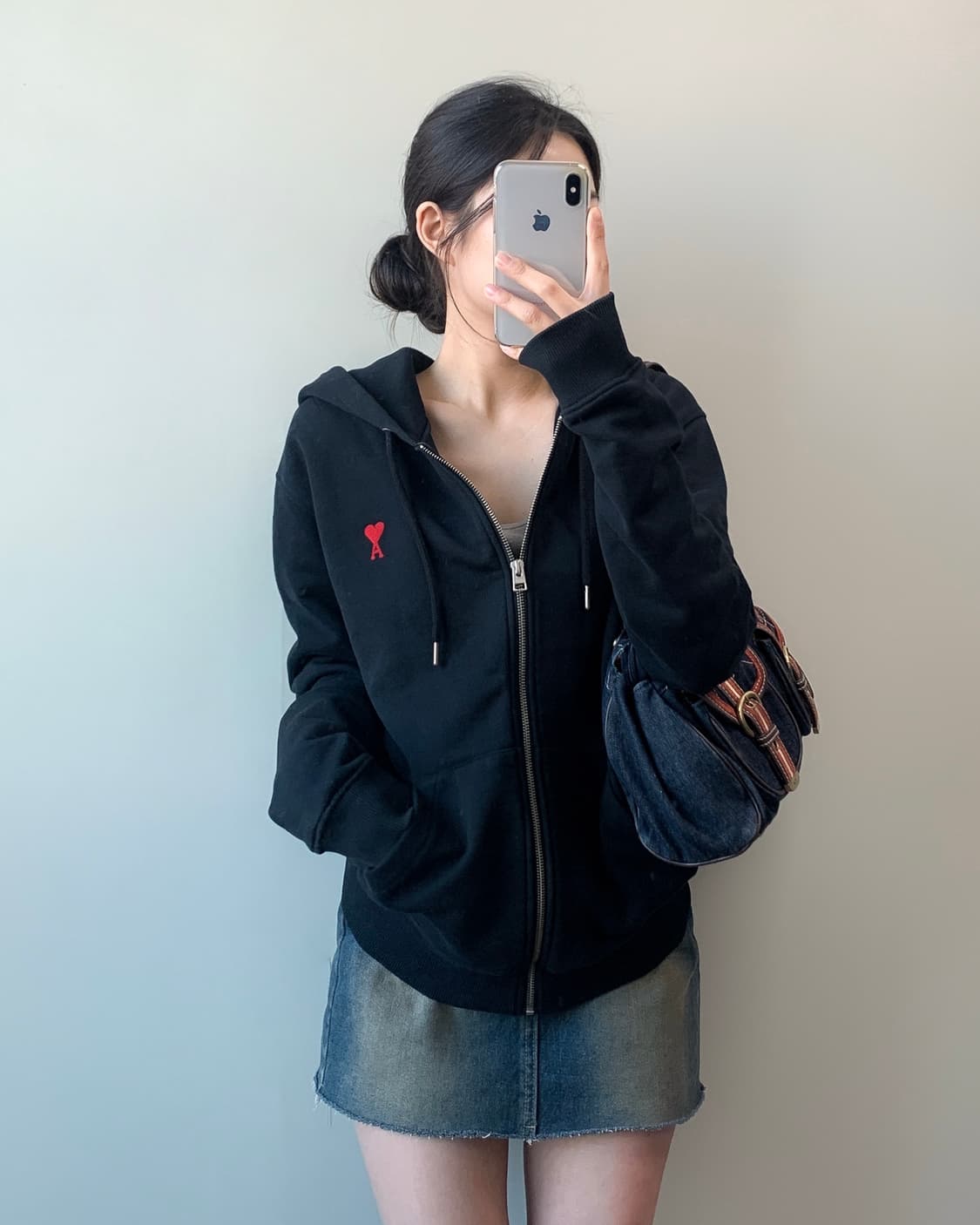 아미 21SS 스몰하트 후드집업 상품이미지2