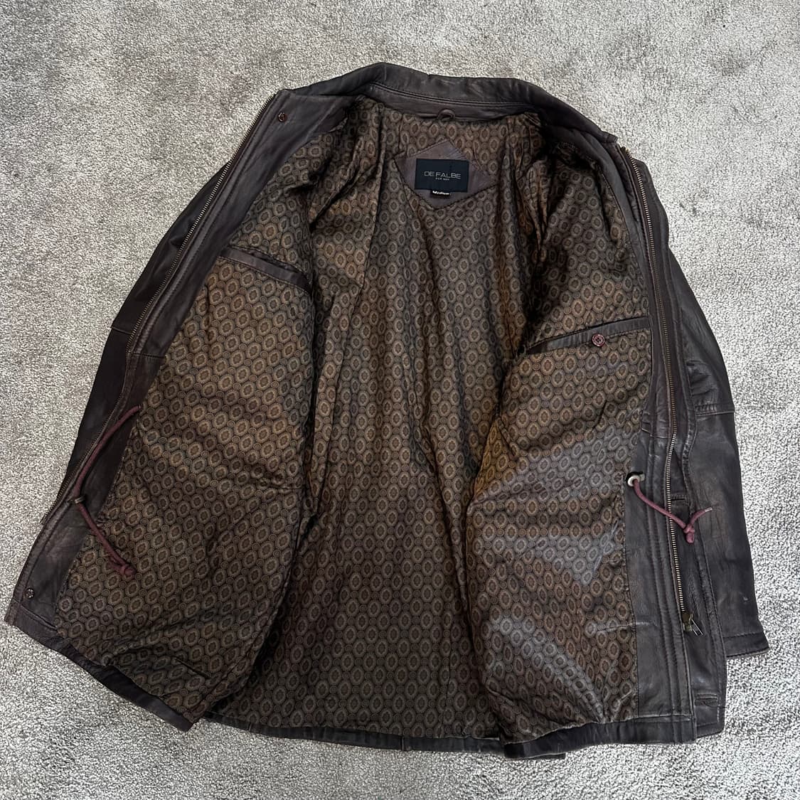 빈티지 브라운 양가죽 사파리 코트 자켓L 상품이미지4