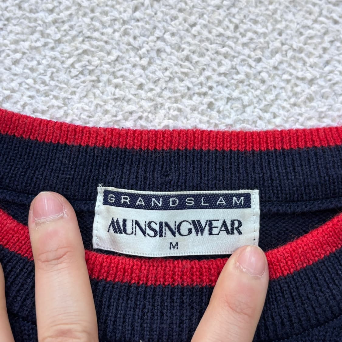 M 먼싱웨어 빈티지 골프 스웨터 0408E1 상품이미지3