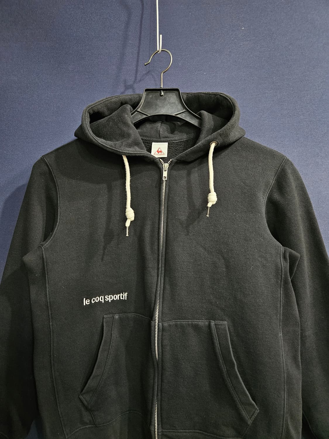 르꼬끄 자수 블랙 남성 슬림핏 95 기모 후드집업  상품이미지7