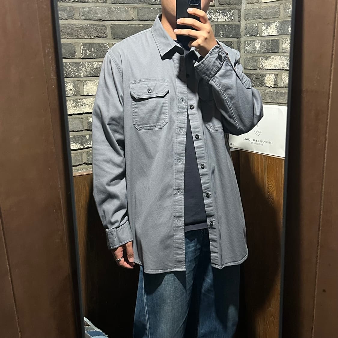 XL) Wrangler 랭글러 투포켓 워크웨어 코튼 셔츠 W9 상품이미지8