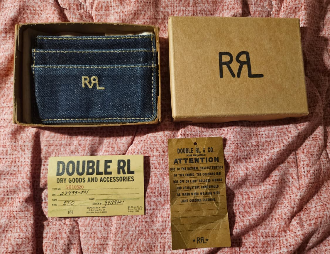 RRL 인디고데님 카드지갑 풀세트 상품이미지1