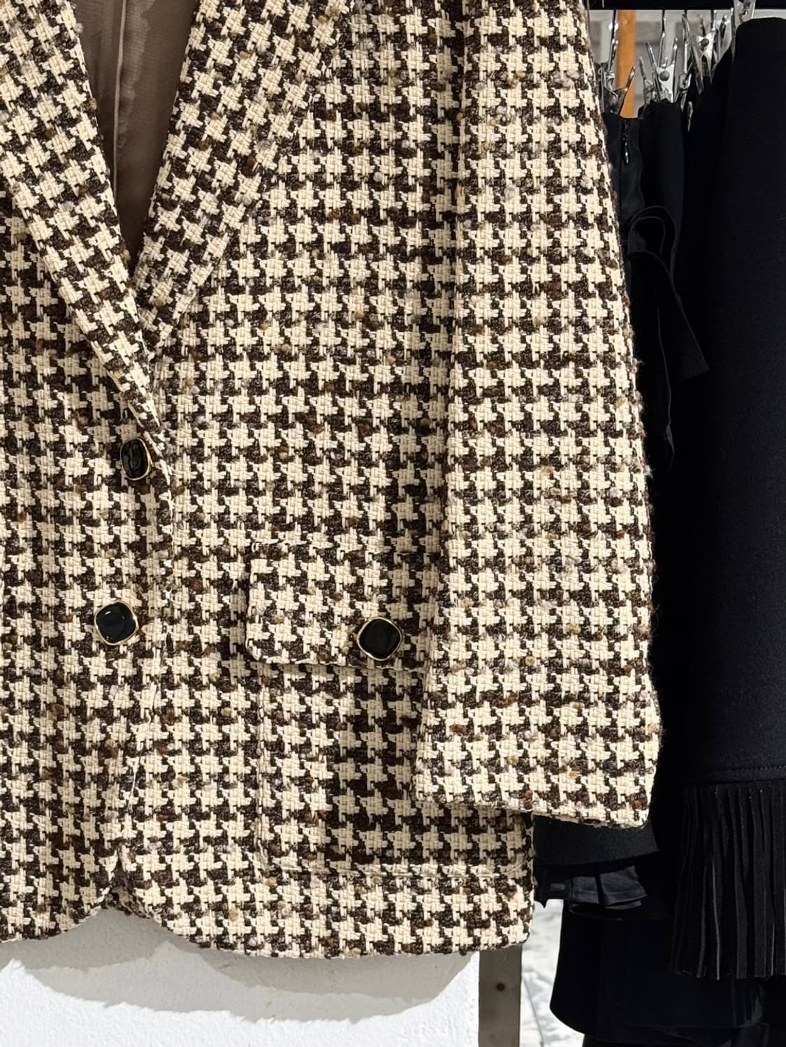 산드로 브라운 하운드투스 트위드 더블 자켓 상품이미지5