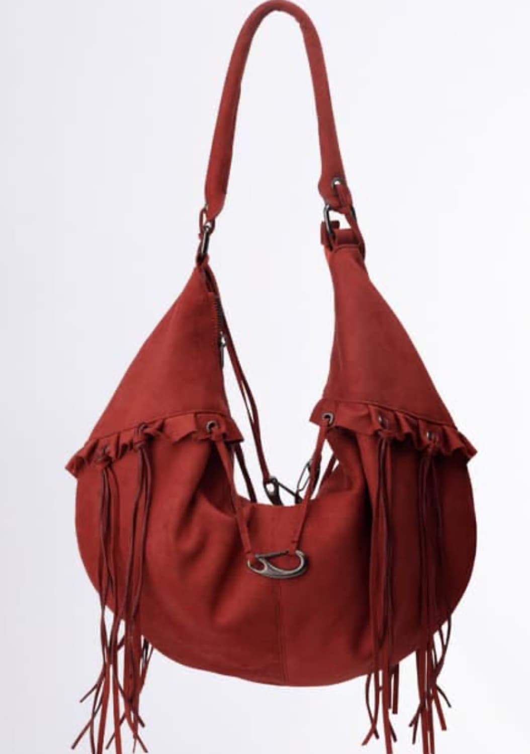 스컬프터 - faux suade string hobo bag 상품이미지1