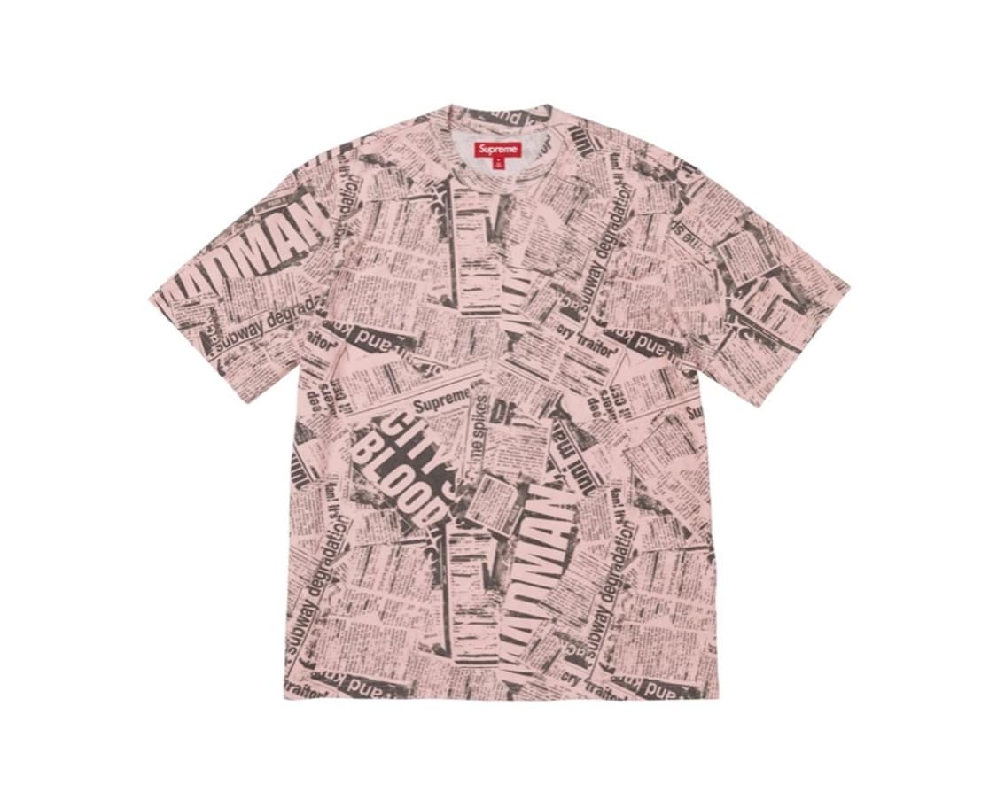 (S)슈프림 25SS Newspaper S/S Top 상품이미지3