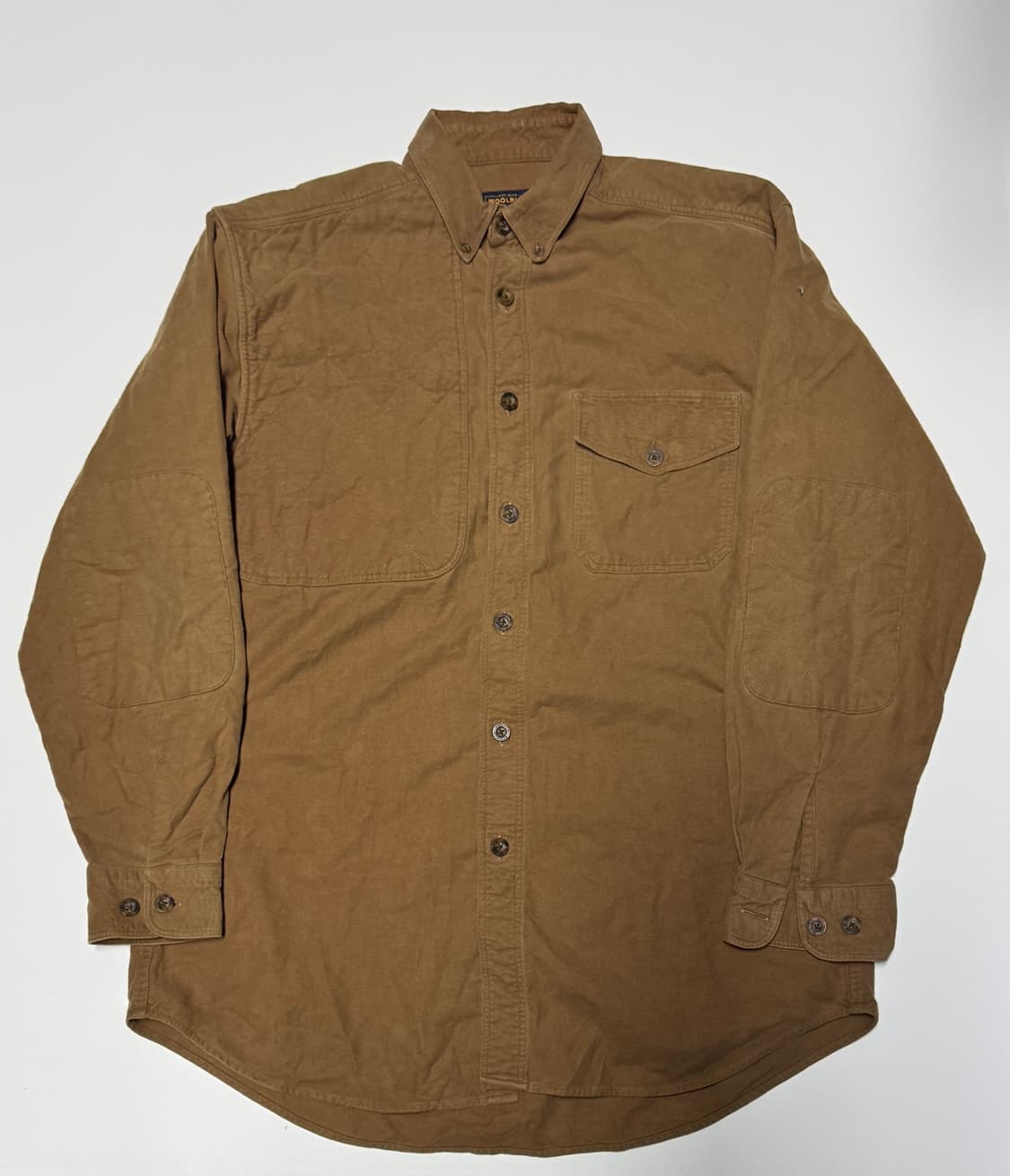 울리치 y2k 웨스턴 브라운 코튼 셔츠 L~XL 상품이미지1