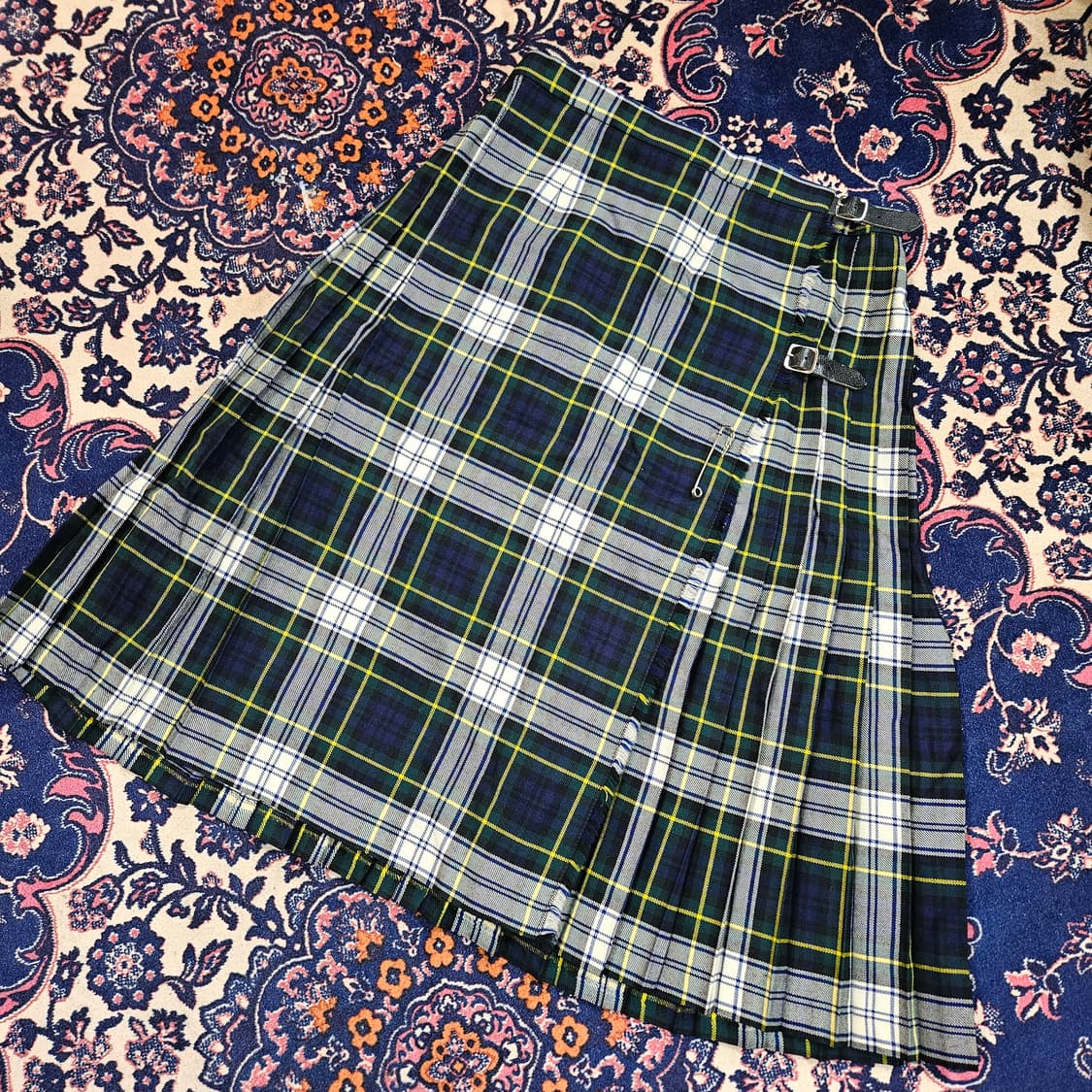 BEN NEVIS in 스코틀랜드 Wool 타탄 체크 스커트 uk 18 상품이미지2