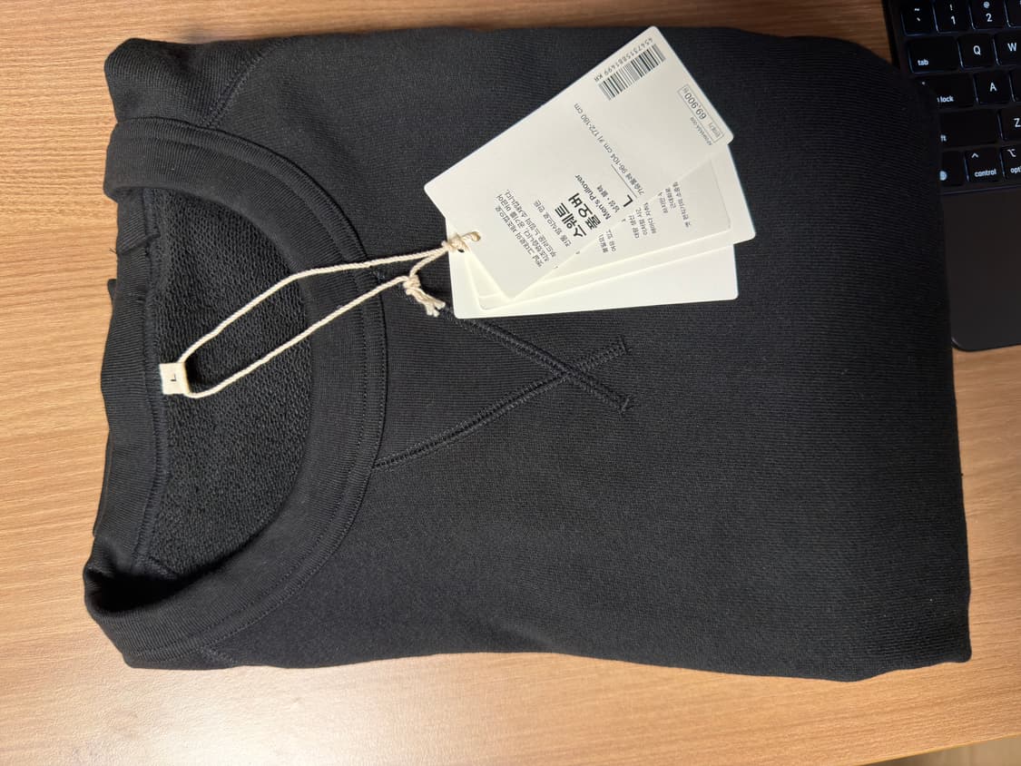 무인양품(무지) LABO 스웨트 풀오버 L (루프휠러 방식 맨투맨)  상품이미지1