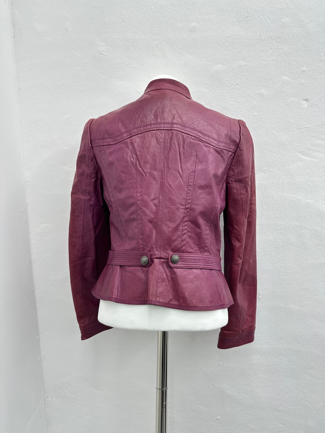 Pinkish Purple Lambs leather jacket 상품이미지10